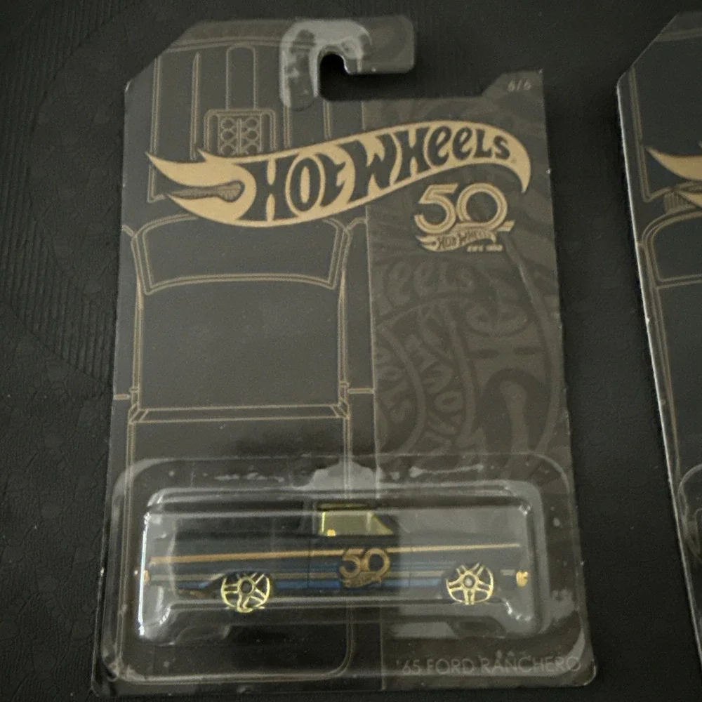 Collectible Hotwheels 50anniversary 65 Ford Ranchero 64 Chevy Impala